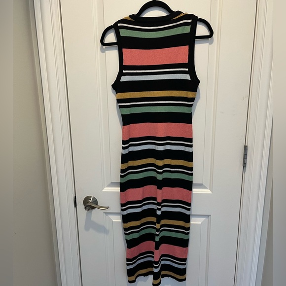 BCBGeneration striped multicolor bodycon maxi dress - Picture 9 of 11